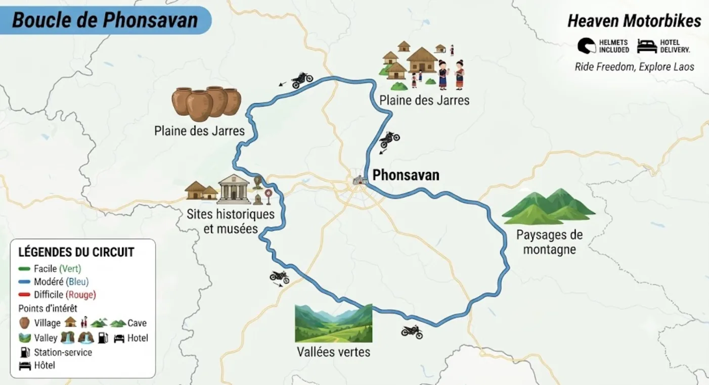 Phonsavan, Laos — the Plain of Jars on the Xieng Khouang motorbike loop